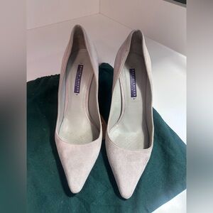 Ralph Lauren Women's Beige Suede Heels